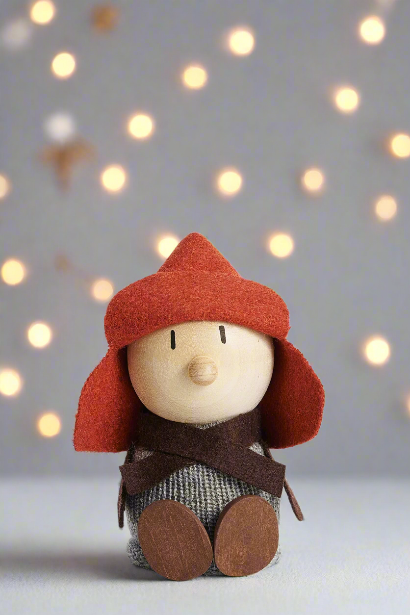 Tomte Gnome - Cousin Hugo (orange cap)